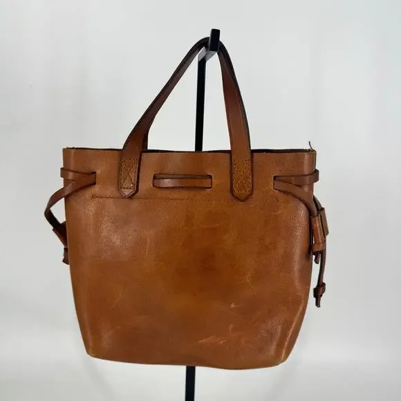 Madewell Bags Madewell Brown Leather Bucket Style Crossbody